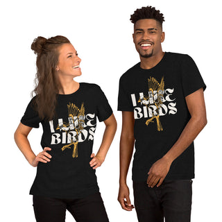 Unisex t-shirt "i like birds" 3